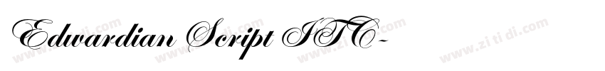 Edwardian Script ITC字体转换